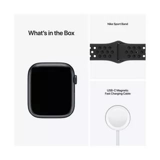 Apple Apple Watch Nike Series 7, alluminio, GPS + Cellular, 45mm Smartwatch Black