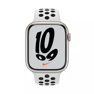 Apple Apple Watch Nike Series 7, alluminio, GPS + Cellular, 45mm Smartwatch Bianco
