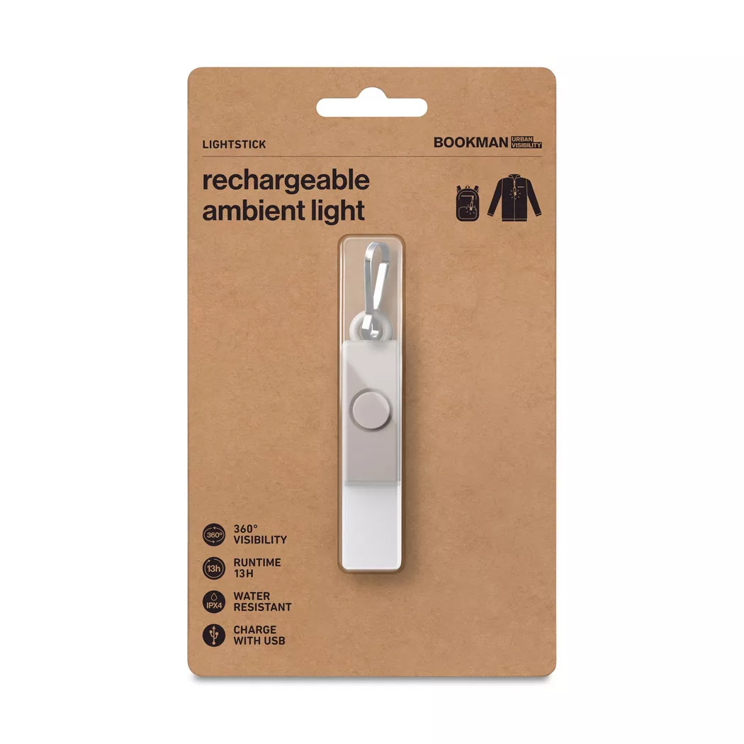Bookman - Licht-Stick, 10X16.5CM, Grau