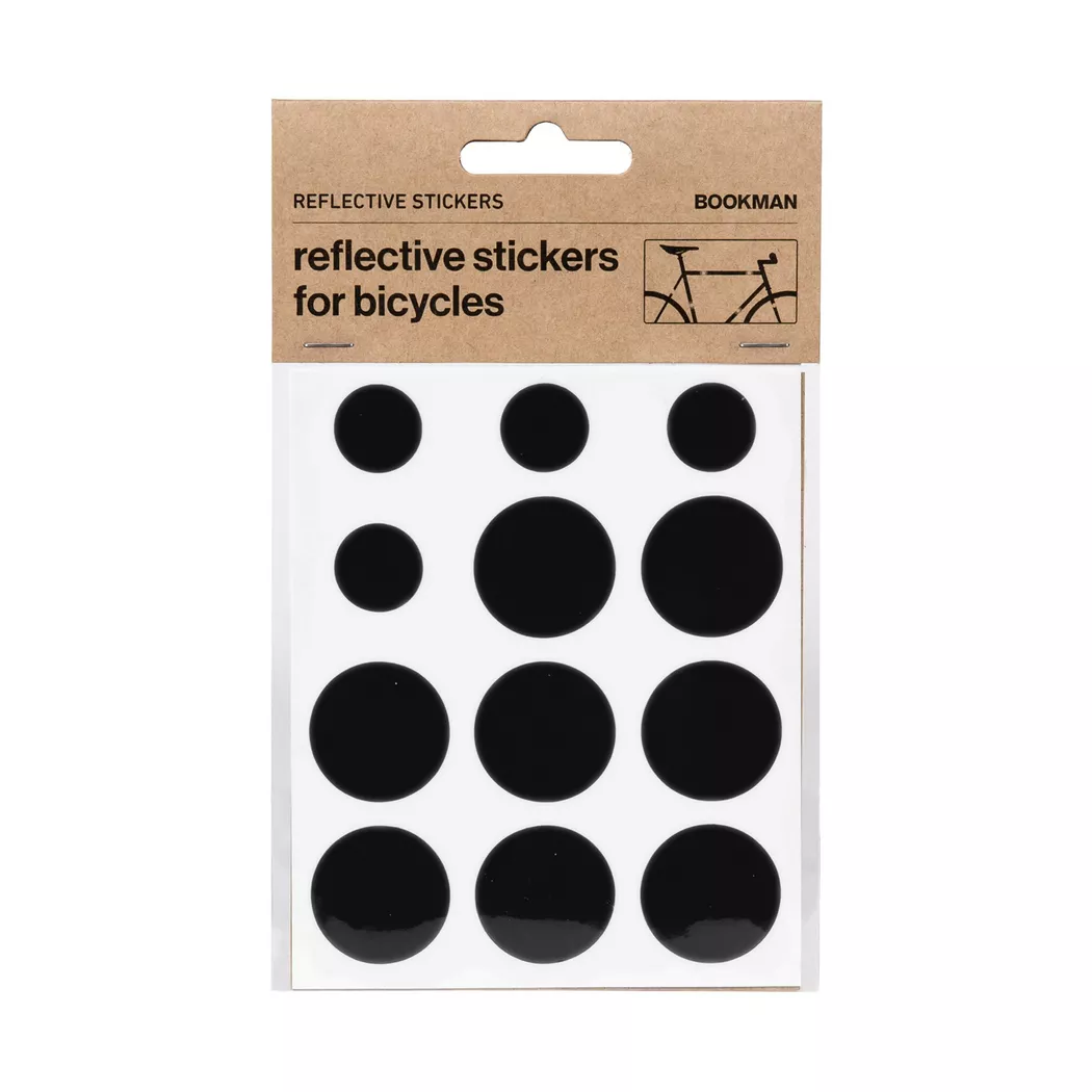 Bookman - Reflektierende Aufkleber, 11X9.5CM, Black