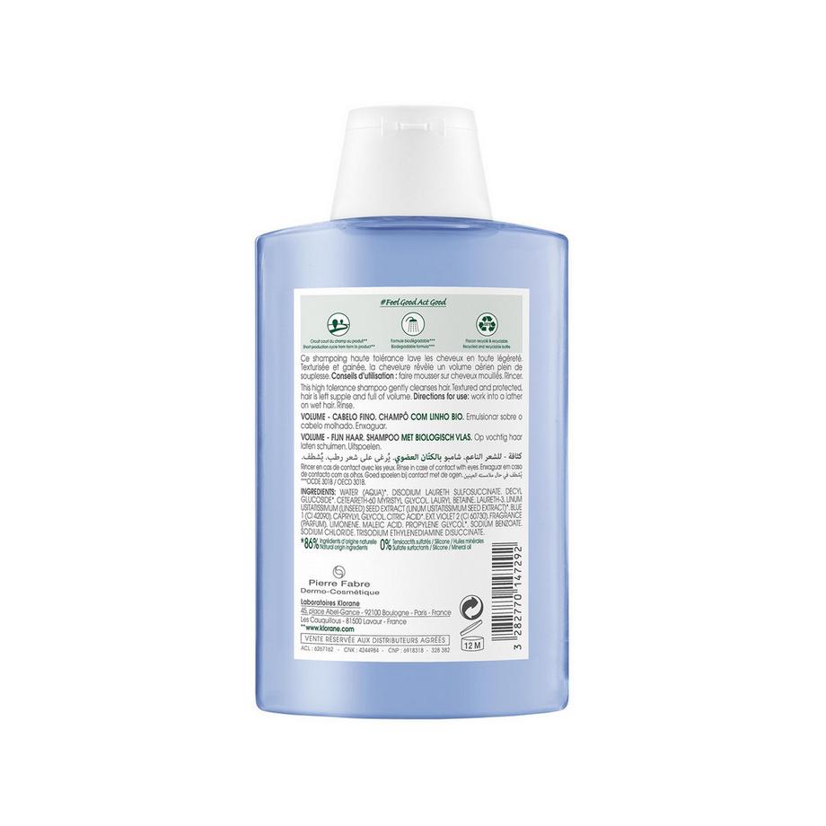 KLORANE BIO-Lein Volumen-Shampoo  