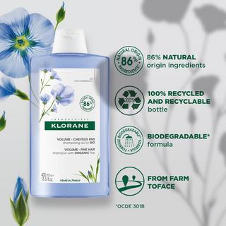 KLORANE BIO-Lein Volumen-Shampoo  
