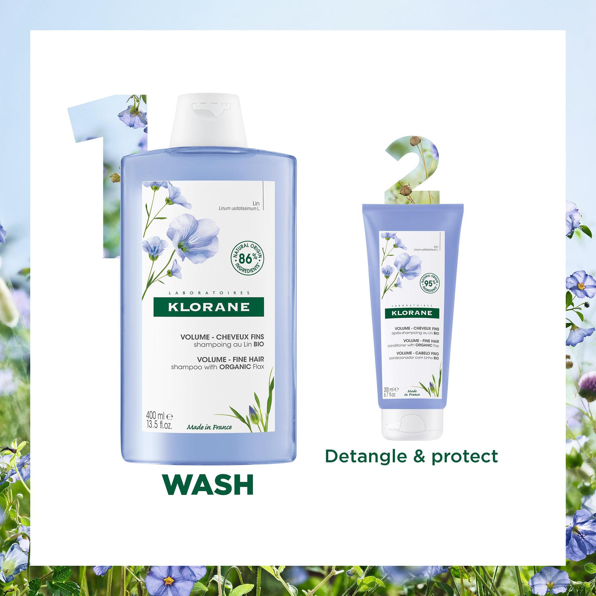 KLORANE BIO-Lein Volumen-Shampoo  