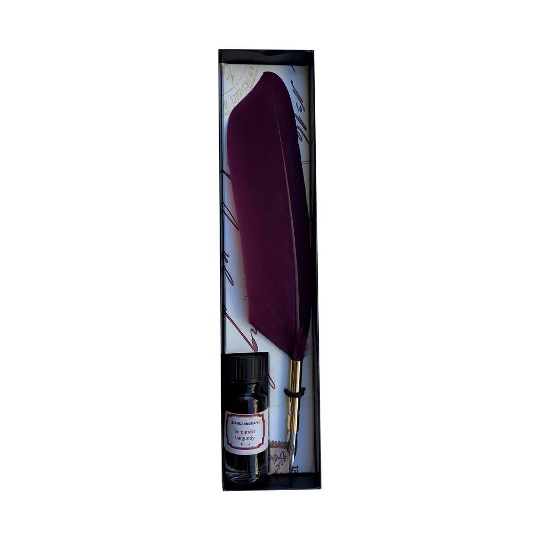 Standardgraph - Zeichentuschestifte im Kartonetui, 23.5X5X3CM, Burgundy