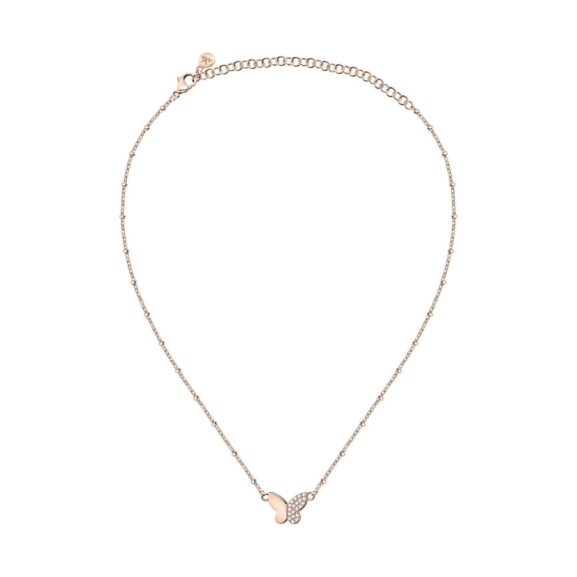 Image of Halskette Damen Roségold 34+8CM