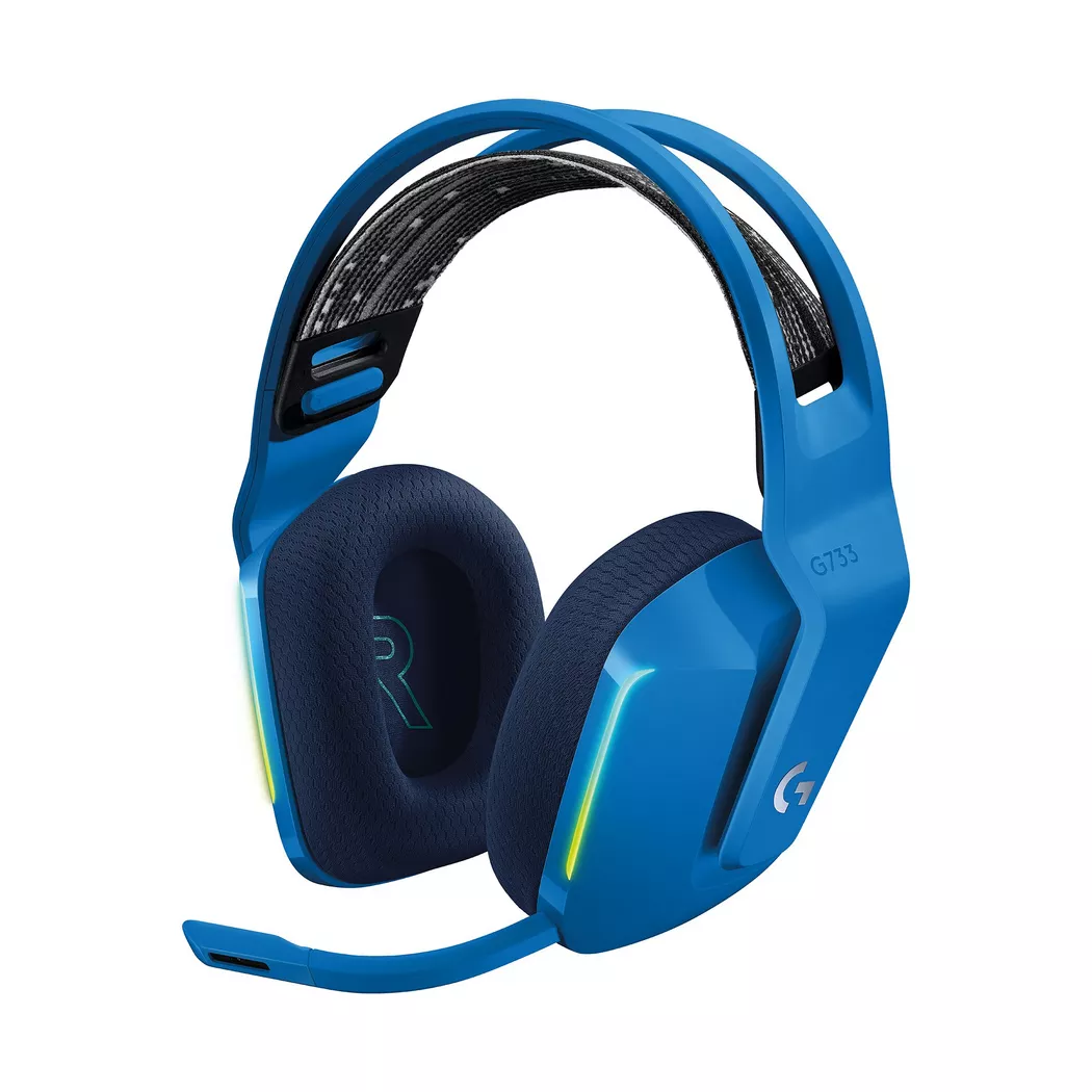 Logitech G - G733 Lightspeed, Gaming-Headset, Blau