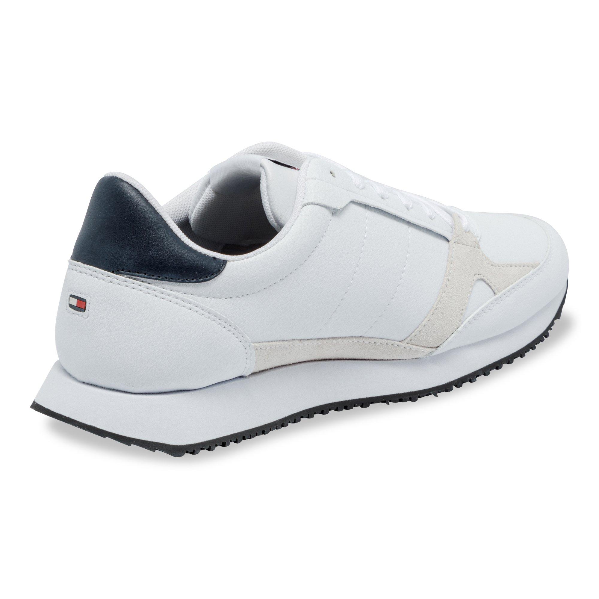 TOMMY HILFIGER Runner Lo Leather Stripe Sneakers, bas 