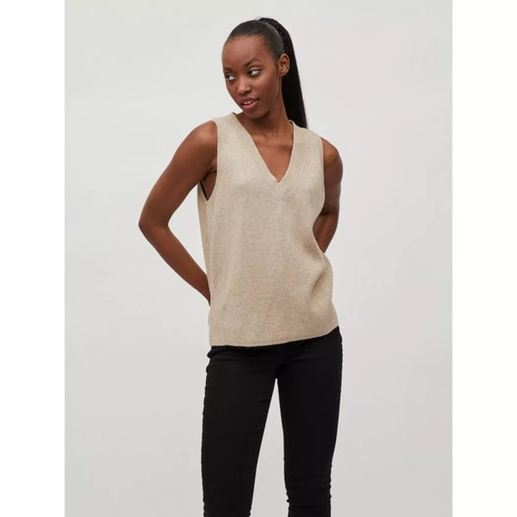VILA - Pullunder, für Damen, Beige, Größe XS
