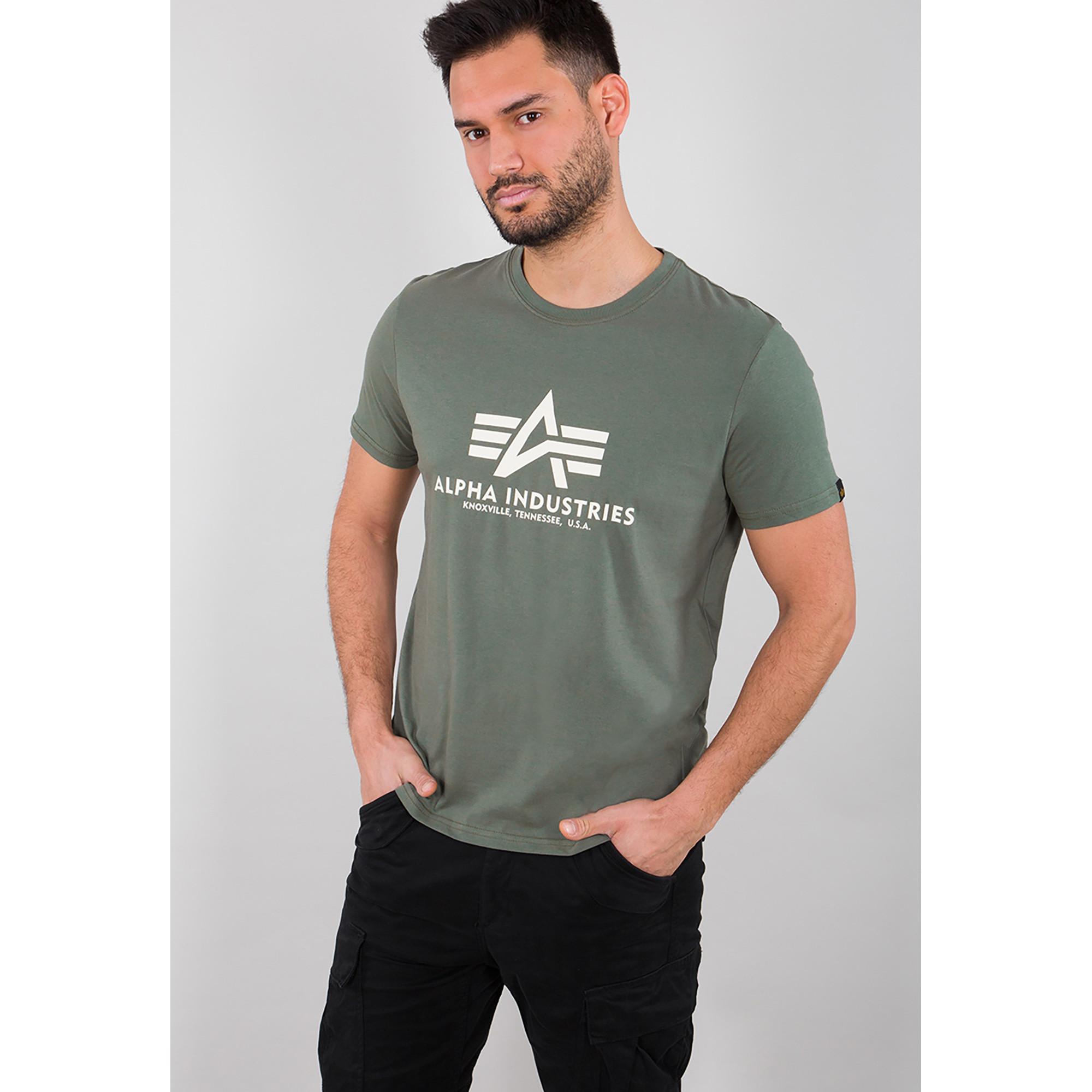 Image of T-shirt, Modern Fit, Kurzarm Herren Grün 3XL