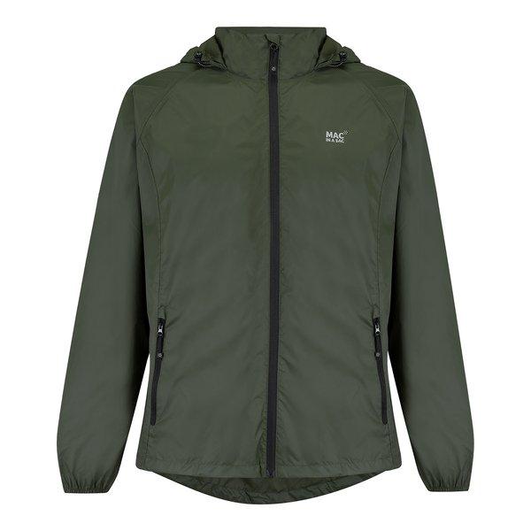 Image of Regenjacke Mit Kapuze Herren Olivegrün L