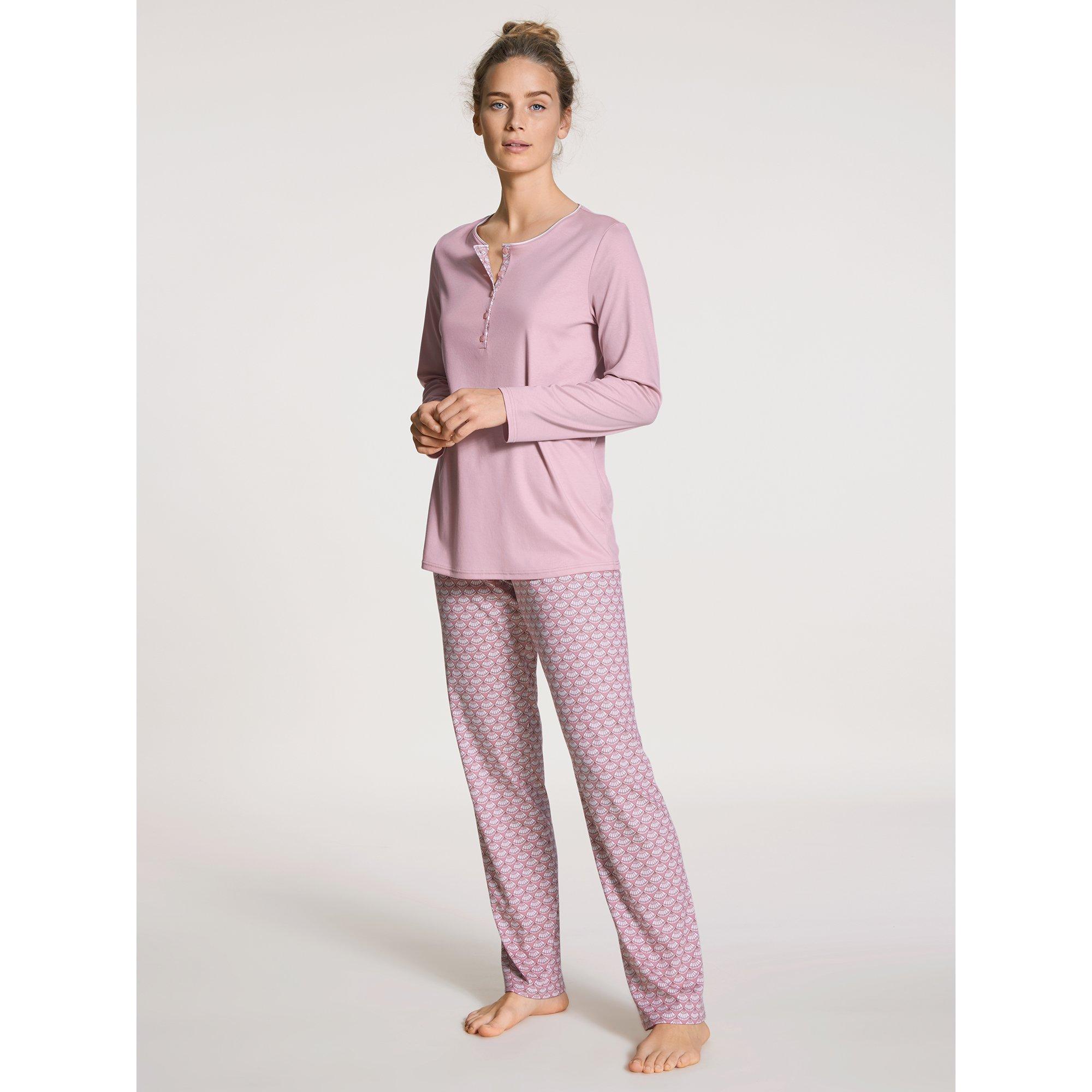 Calida special pyjama, lang violett – calida damen pyjama – ICDK