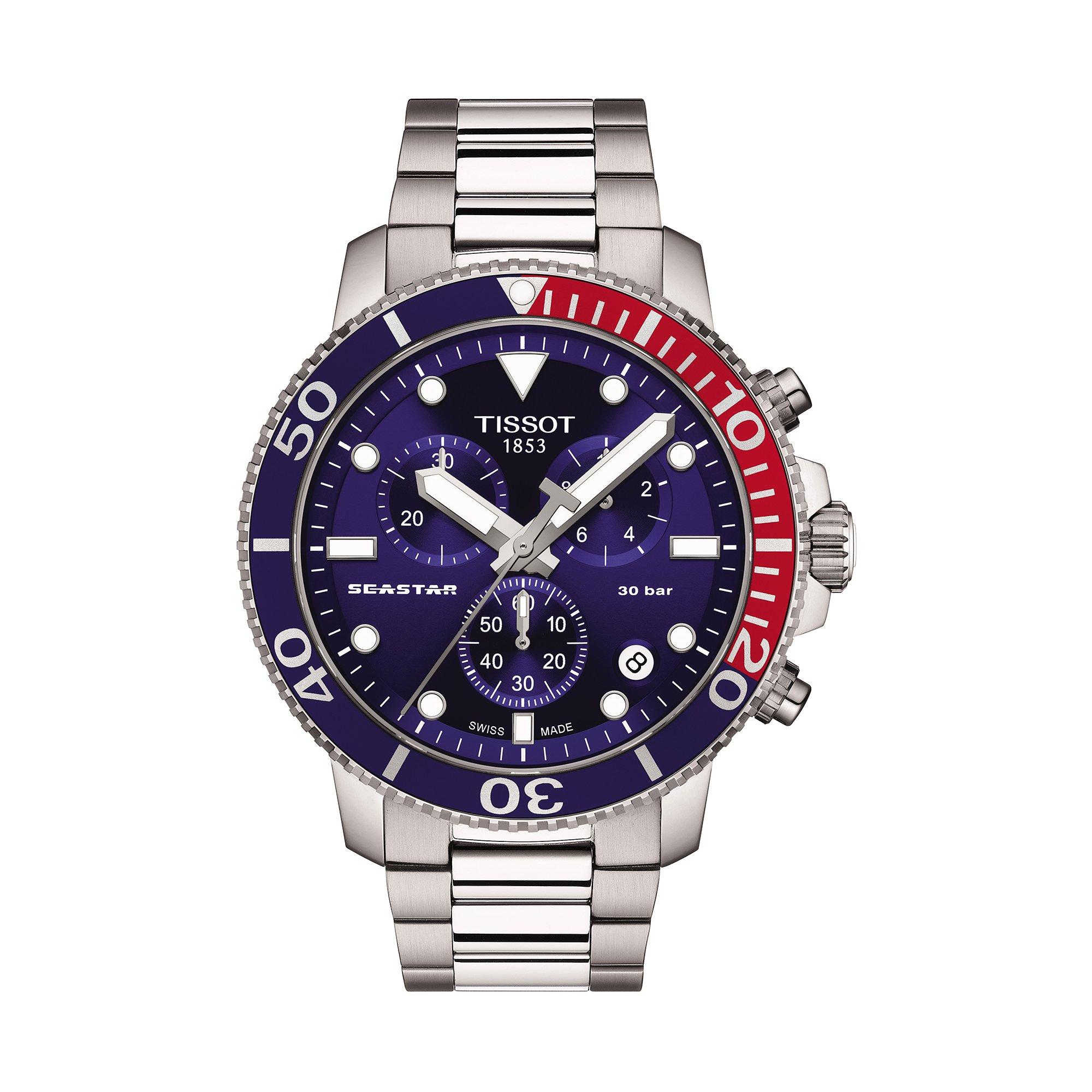 Image of Chronograph Uhr Unisex Silber 45mm