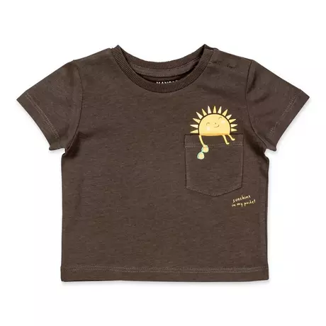 Manor Baby T-Shirt, Rundhals, kurzarm  Anthrazit
