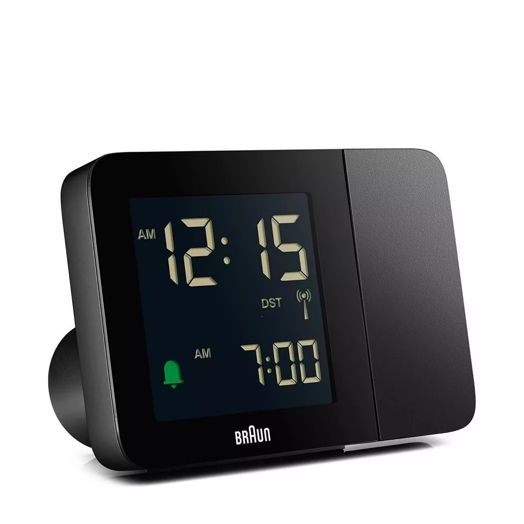Braun BC15B-DCF Horloge murale et de table Horloge radio-pilotée Rectangle Noir