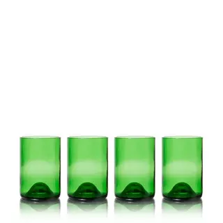 rebottled Set di bicchieri 4 pz. Green Verde