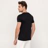 Manor Man T-Shirt, Modern Fit, kurzarm MERCERISIERTE PIMA BAUMWOLLE Black