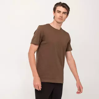 Manor Man T-shirt, Classic Fit, manches courtes  Brun