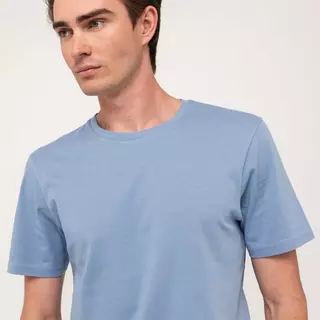 Manor Man T-shirt, Classic Fit, manches courtes  Bleu