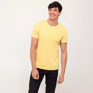 Manor Man T-shirt, Modern Fit, manica corta  Giallo
