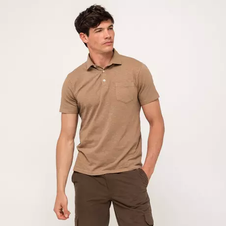Manor Man Polo, manches courtes  Taupe