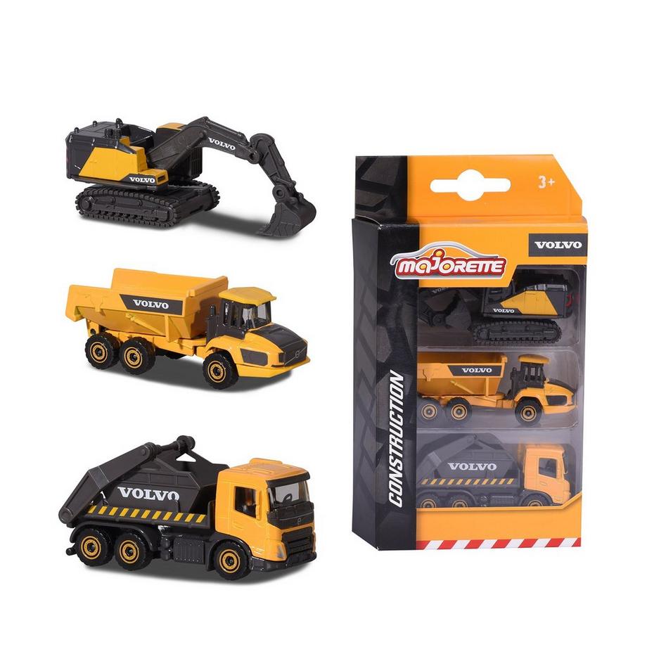Majorette  Volvo 3 Pieces Set, assortiment aléatoire 