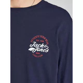 JACK & JONES T-Shirt, ml JJBRAT TEE LS Navy