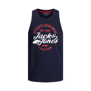 JACK & JONES T-Shirt, Regular Fit, ohne Arm JJBRAT TEE SL Marine