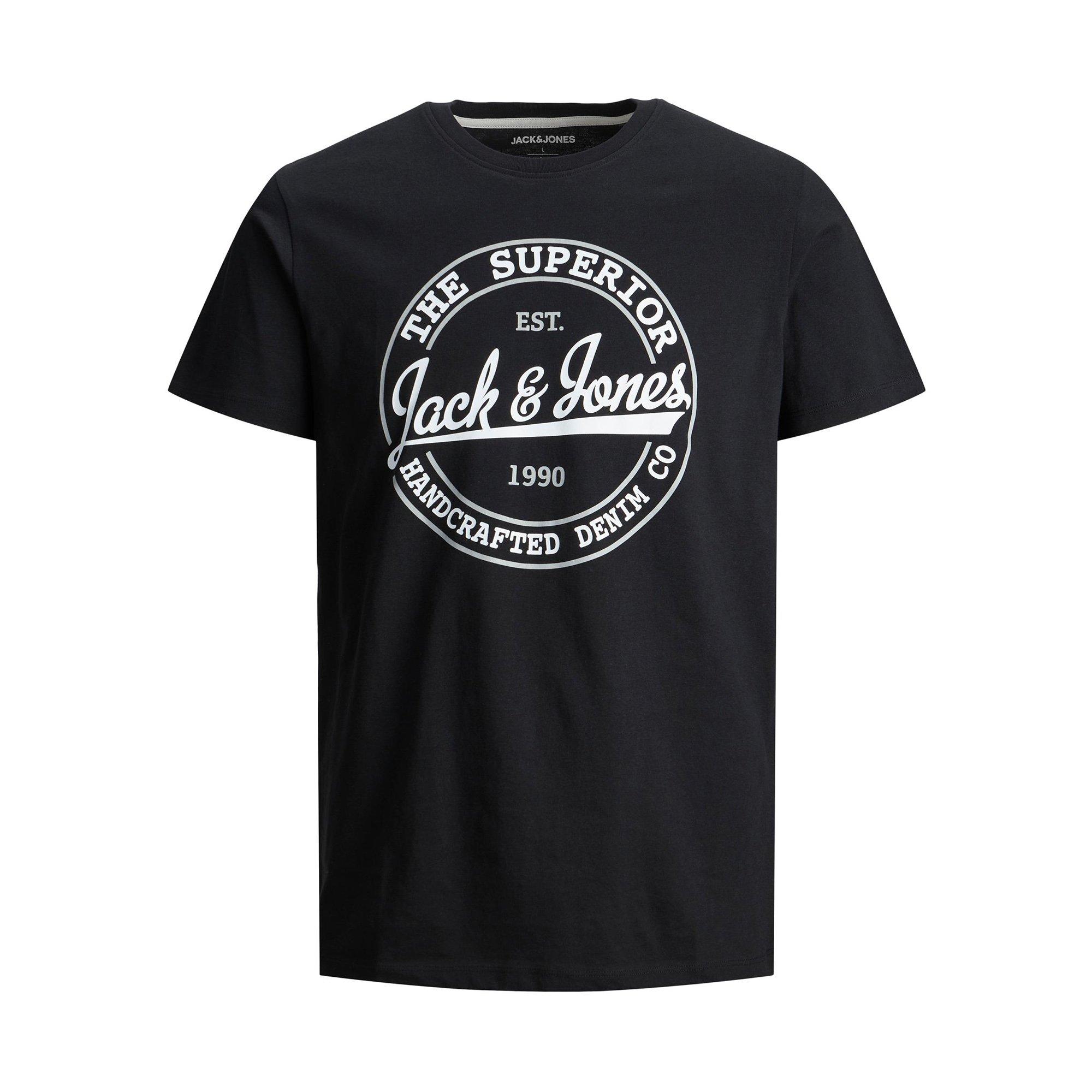 JACK & JONES Herren T-Shirt – Klassisches Basic, Weiche Baumwolle, Regelmäßige Passform, Eleganter Look