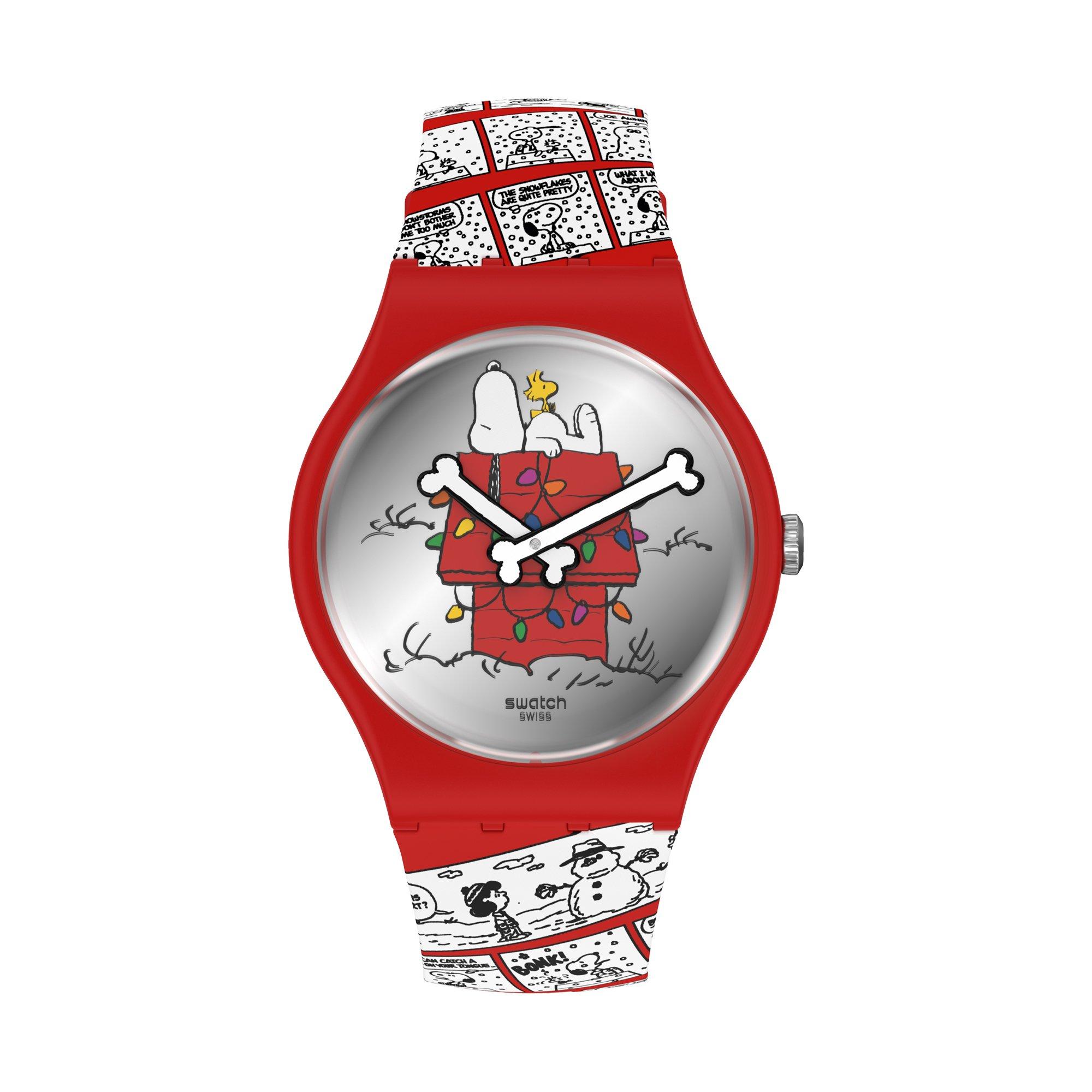 swatch Xmas Special PEANUTS CHOMP! Analoguhr online kaufen MANOR