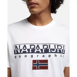 NAPAPIJRI T-Shirt S-AYAS BLACK 041 Bianco