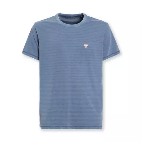 GUESS T-SHIRT GESTREIFT T-Shirt Bleached Blau
