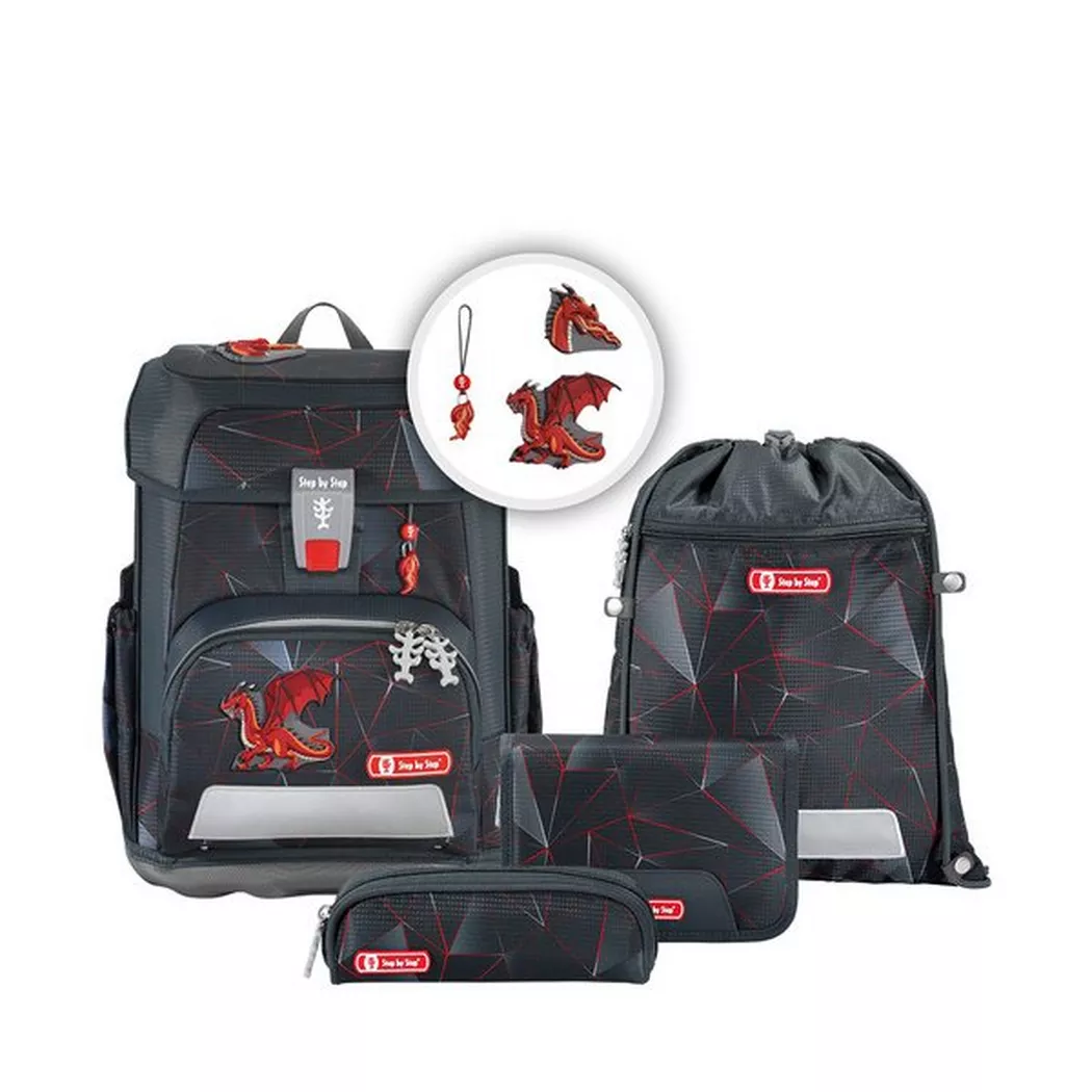 Step by Step Schulrucksack-Set 5-Piece Black