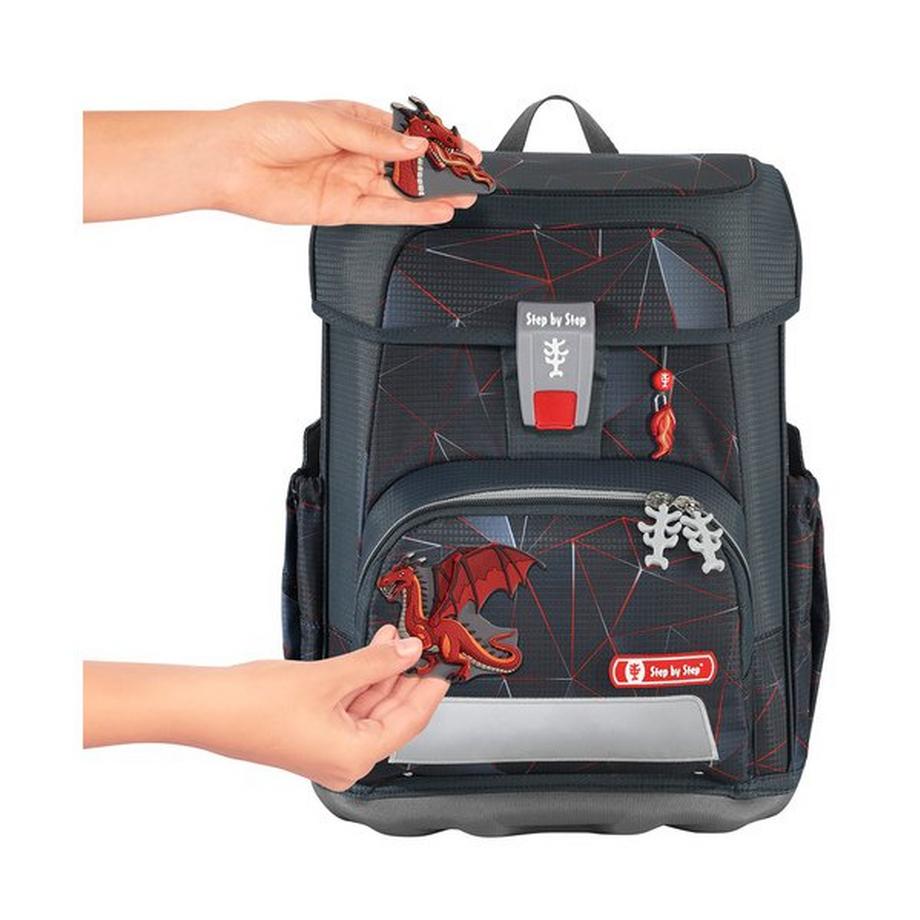 Step by Step Set di zaino scuola, 5 pezzi CLOUD, Dragon Drako 