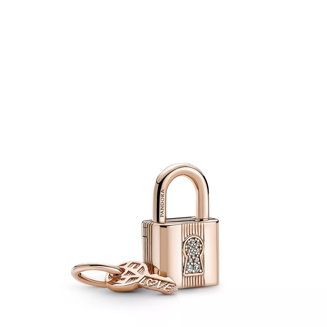 Pandora - Charm,  Moments, One Size, Roségoldfarben