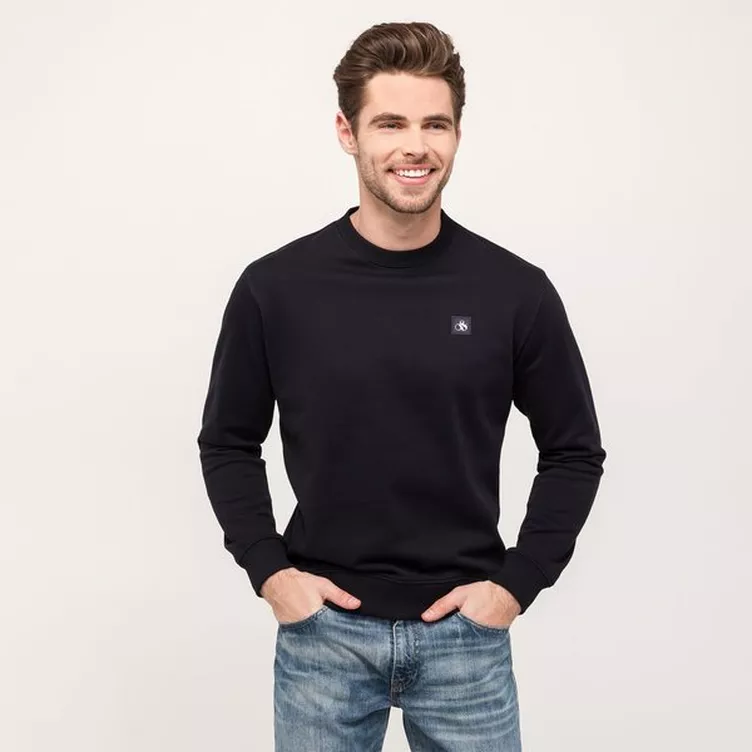 Scotch & Soda Sweatshirt Felpa crewneck sweatshirt in Organic Cottononline kaufen MANOR
