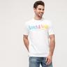 Scotch & Soda T-Shirt Colourful artwork Short-sleeved T-shirt in Regular-fit
 Blanc 1