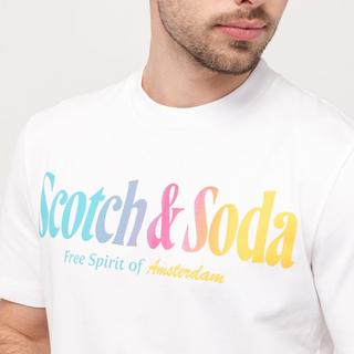 Scotch & Soda Colourful artwork Short-sleeved T-shirt in Regular-fit
 T-Shirt 