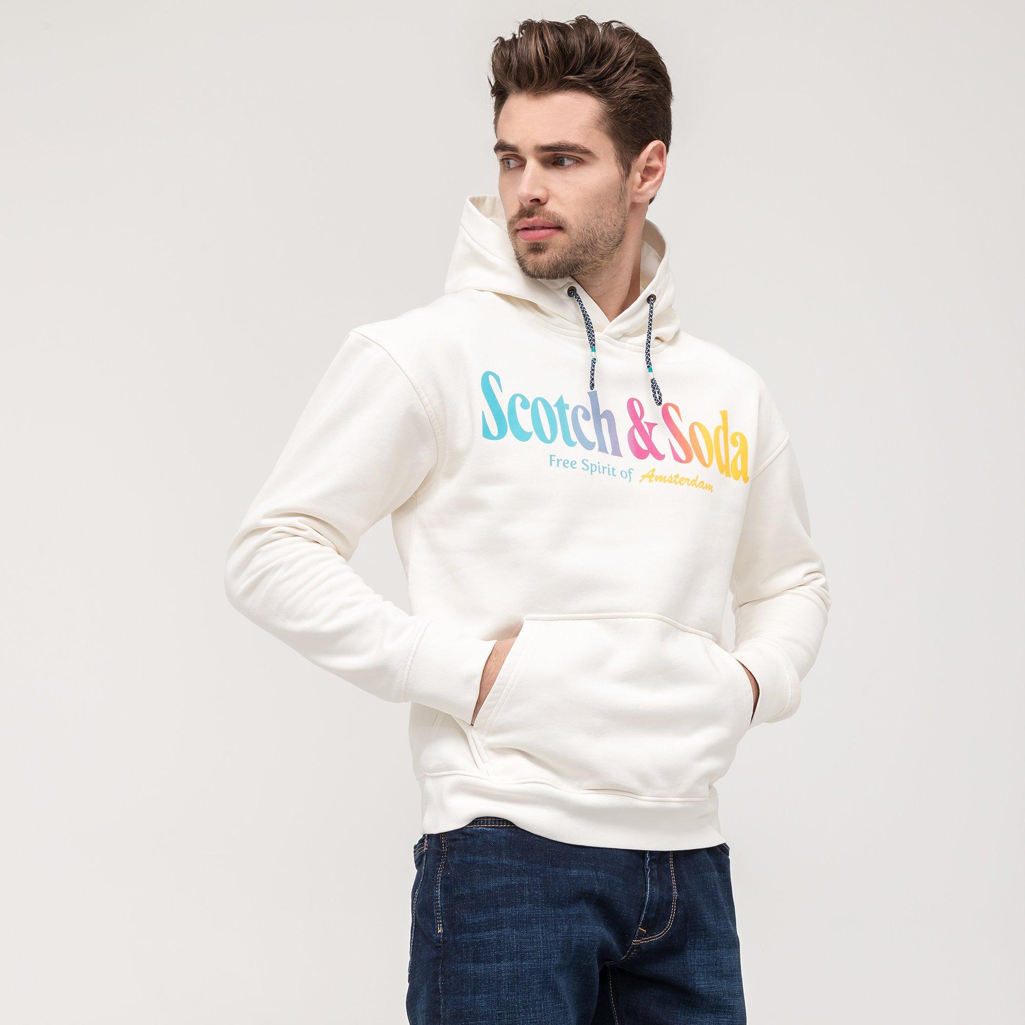 Scotch & Soda Felpa Colourful artwork hooded sweatshirt
 