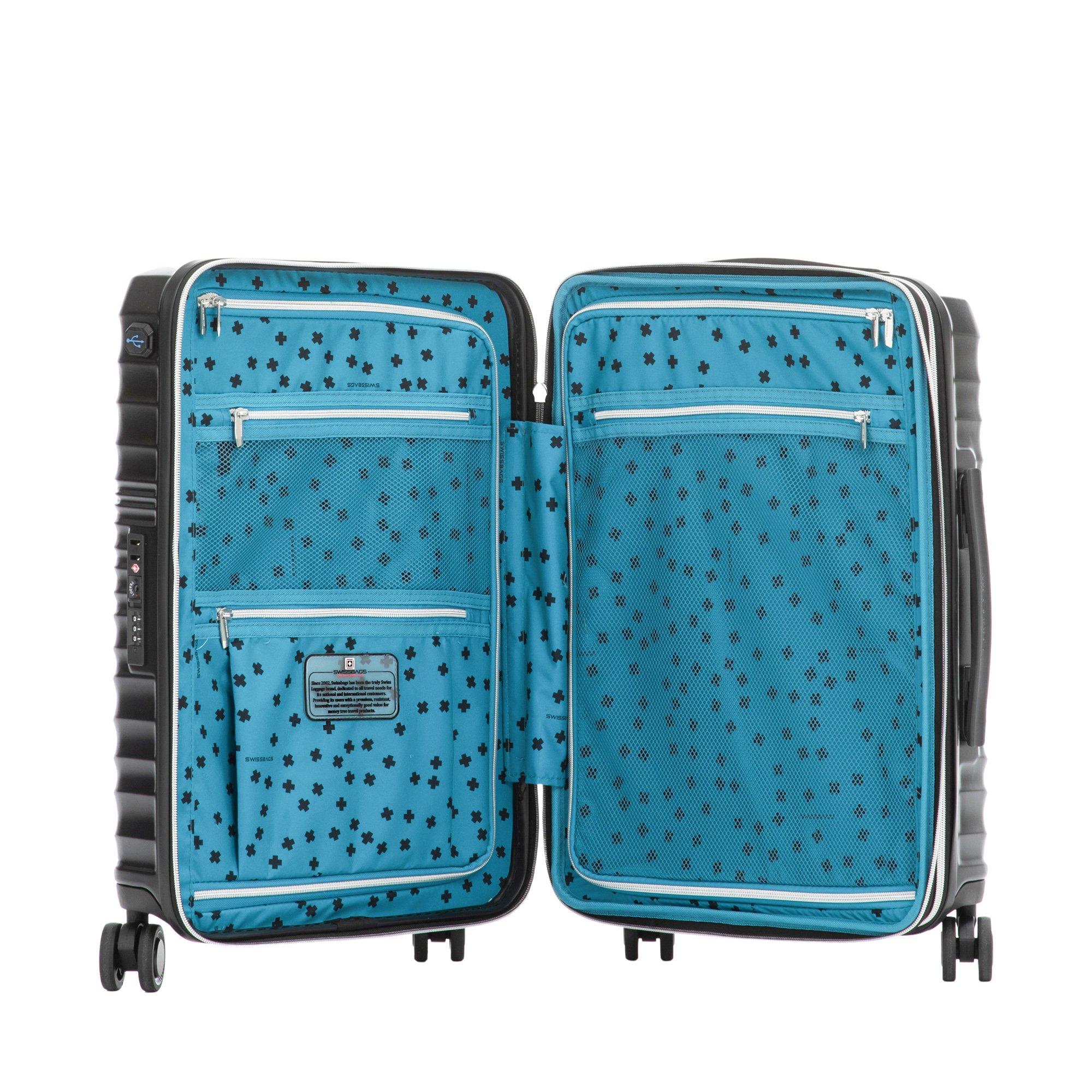 SWISS BAG COMPANY 55 CM, Valise rigide, Spinner Cruise 