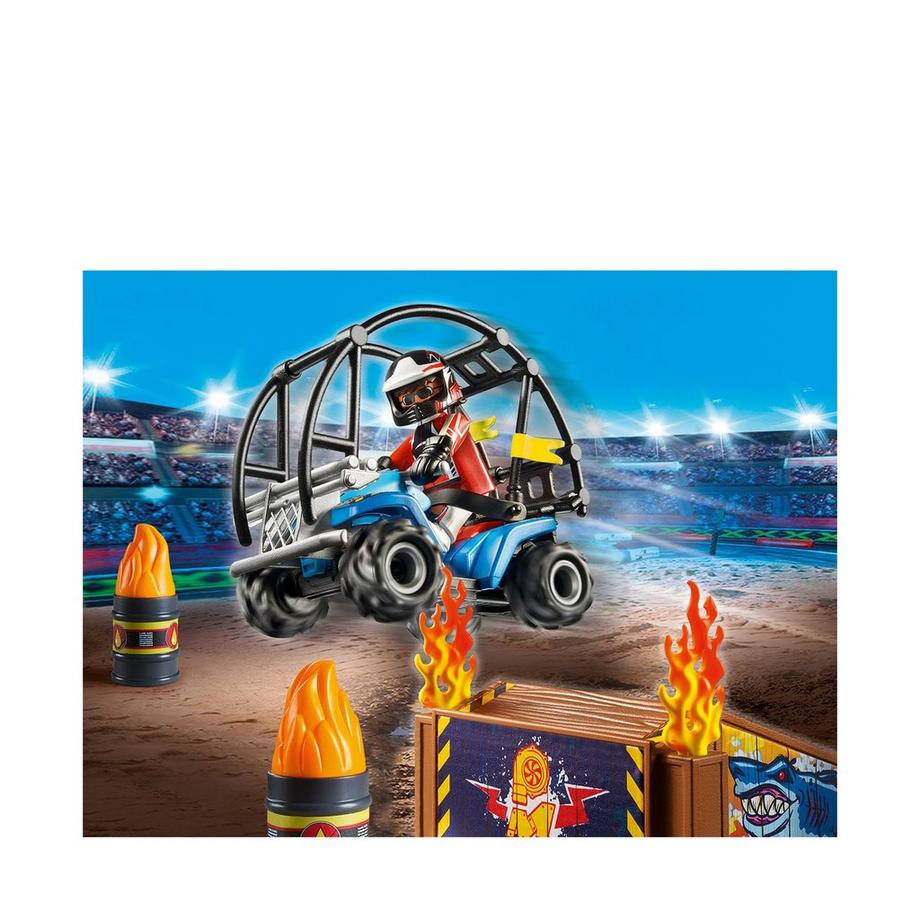 Playmobil  70820 Starter Pack Stuntshow Quad avec rampe de feu 