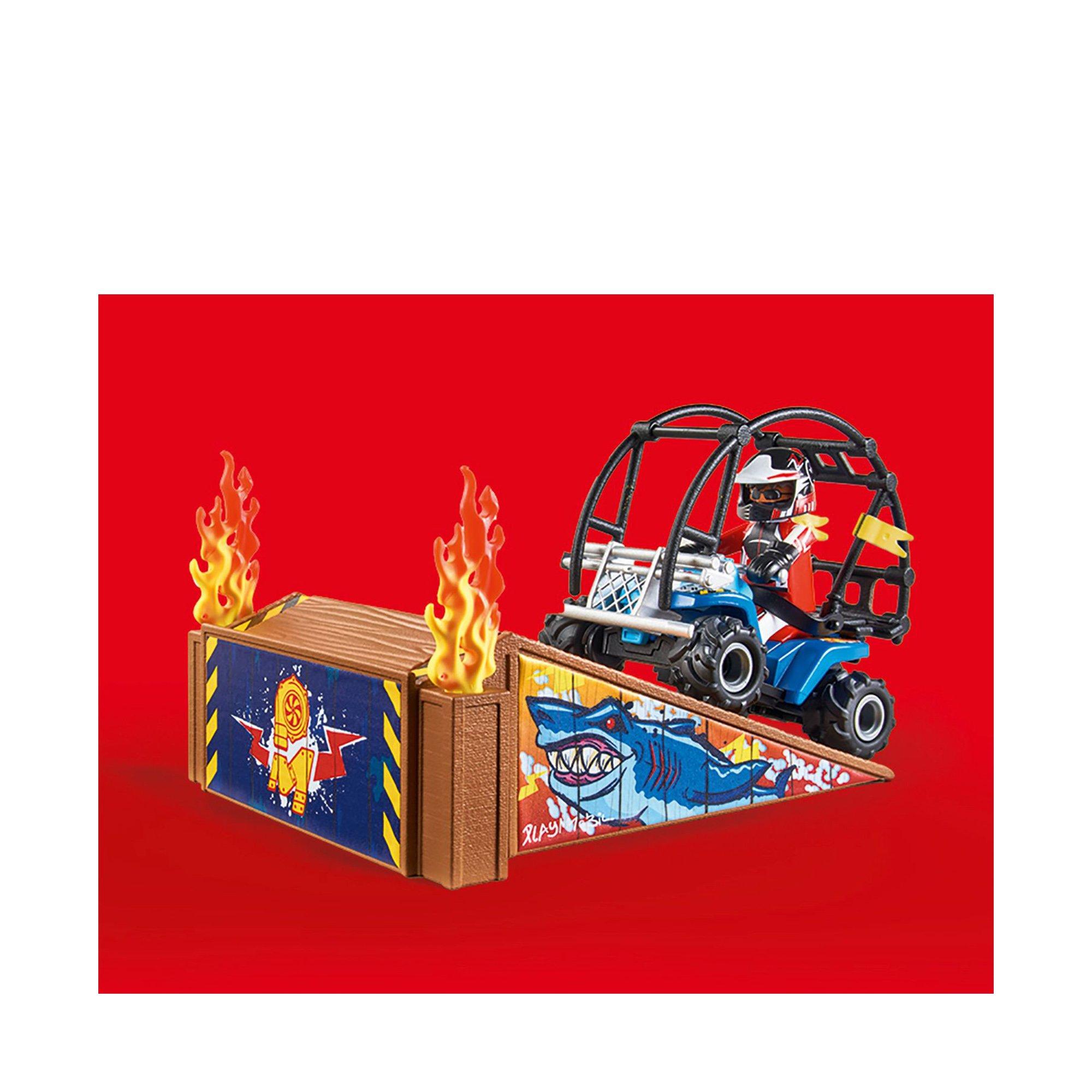 Playmobil  70820 Starter Pack Stuntshow Quad mit Feuerrampe 