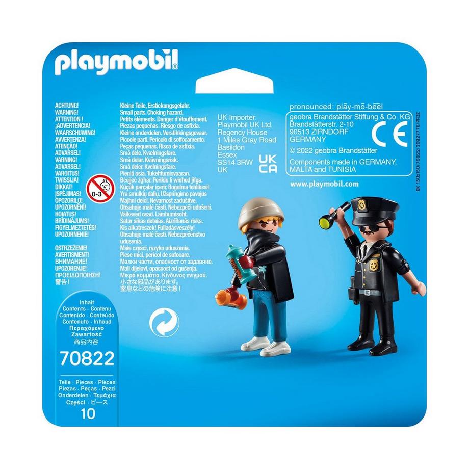 Playmobil  70822 DuoPack Polizist und Sprayer 