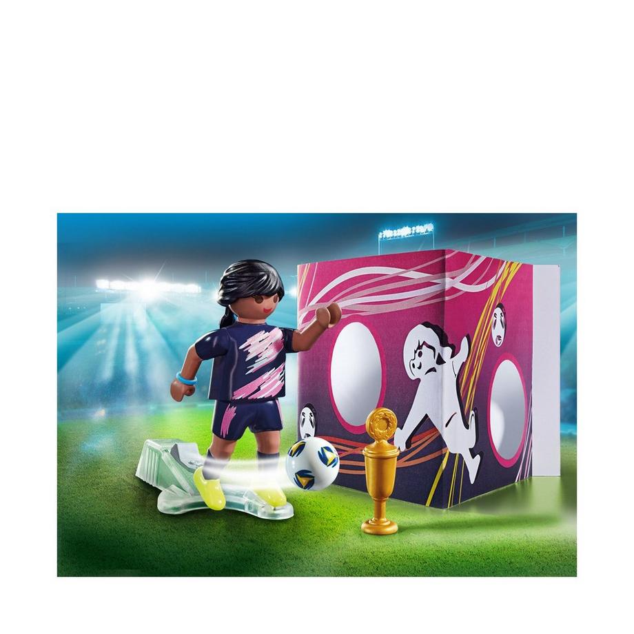 Playmobil  70875 Footballeuse avec mur de but 