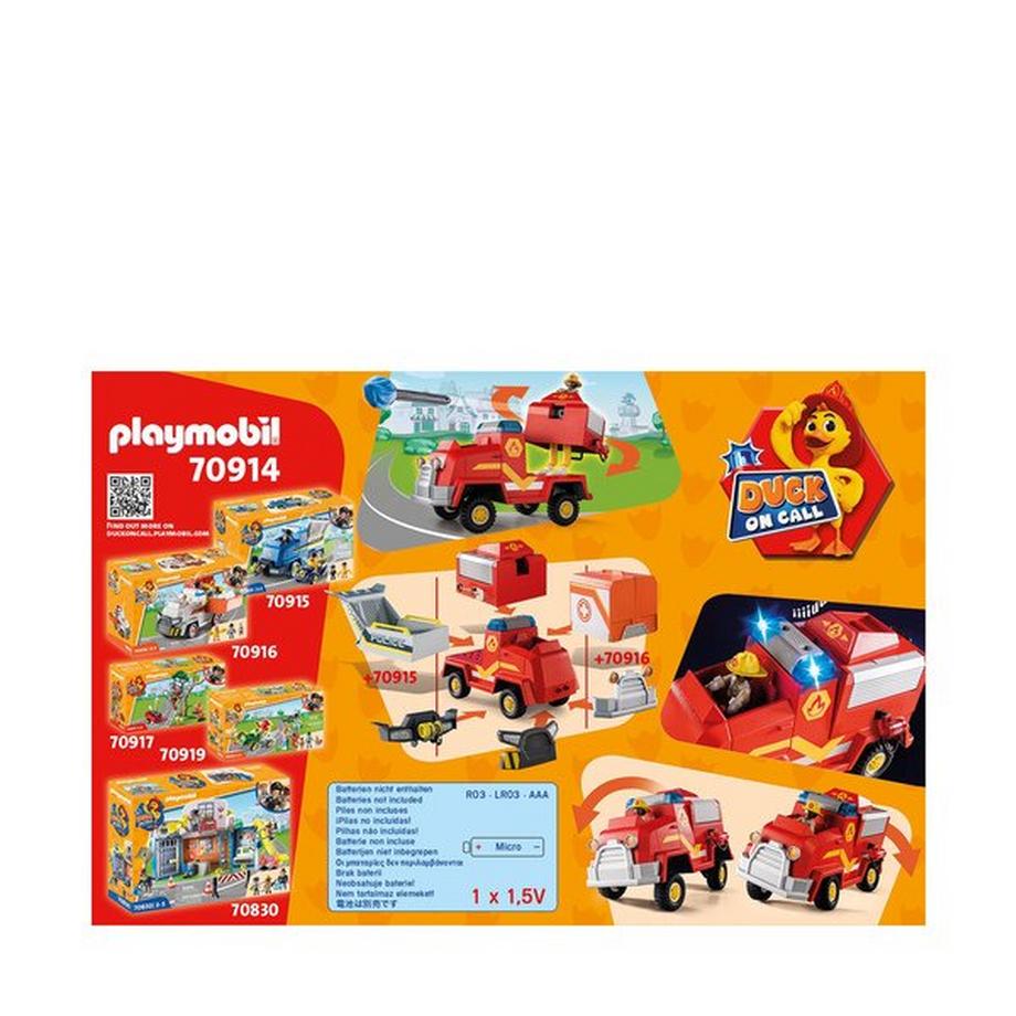 Playmobil  70914 DUCK ON CALL - Véhicule d'intervention des pompiers 