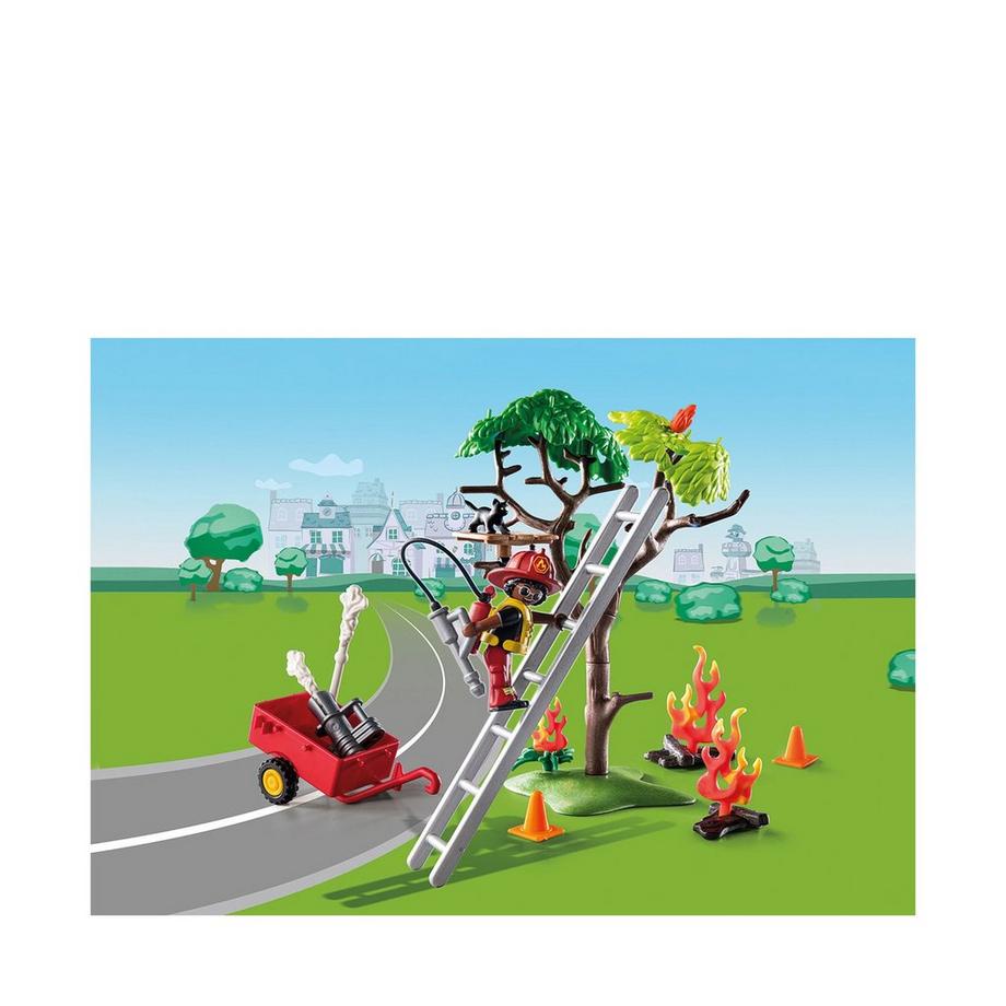 Playmobil  70917 DUCK ON CALL - Azione dei vigili del fuoco. Salva il gatto! 