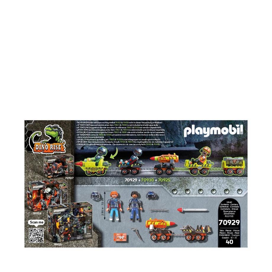 Playmobil  70929 Dino Mine Raketenkart 