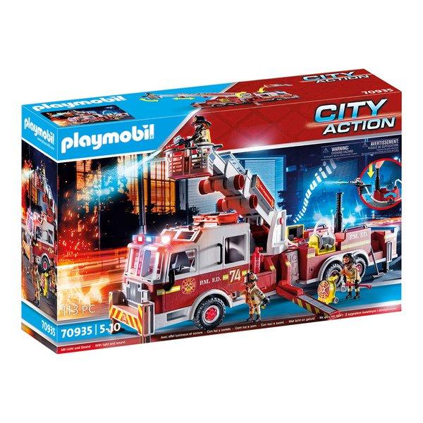 Playmobil  70935 Camion de pompiers avec échelle 