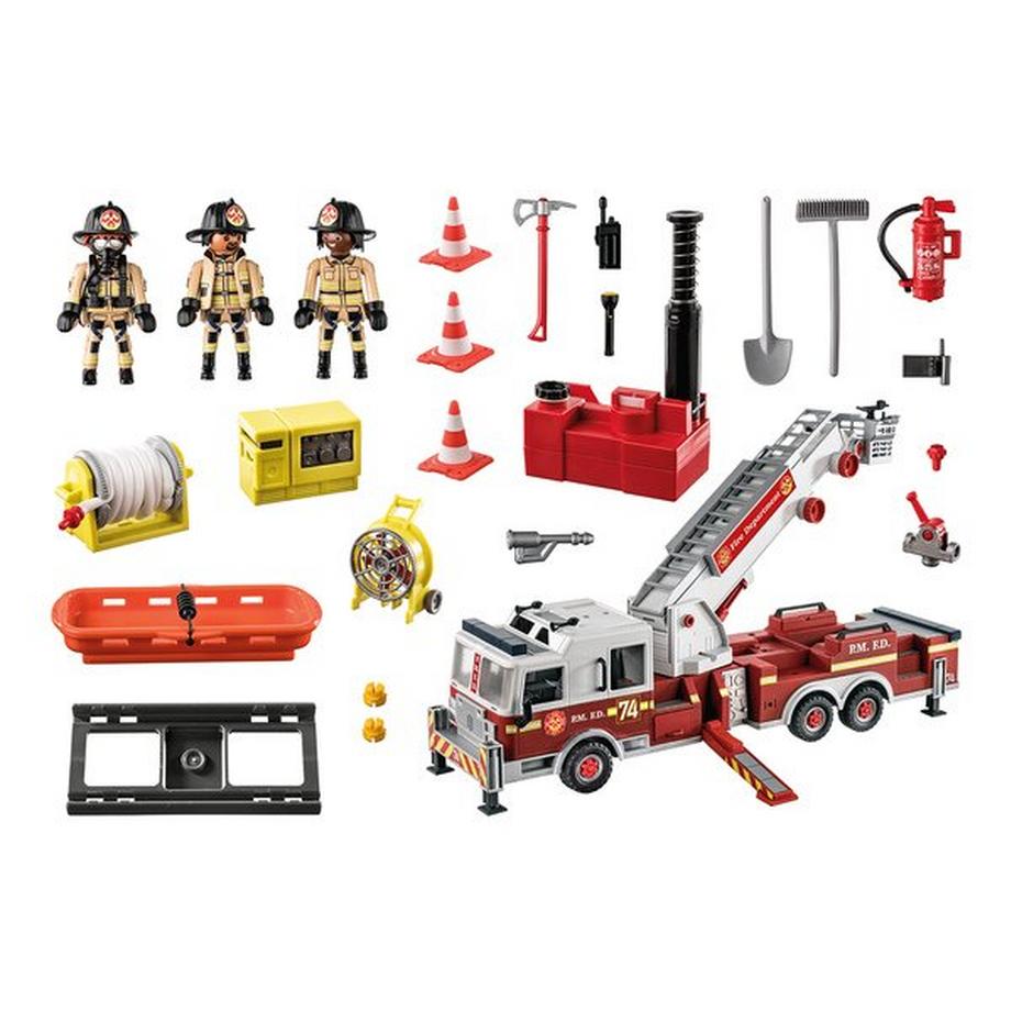 Playmobil  70935 Camion de pompiers avec échelle 