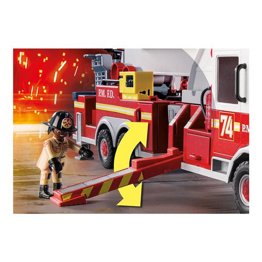 Playmobil  70935 Camion de pompiers avec échelle 
