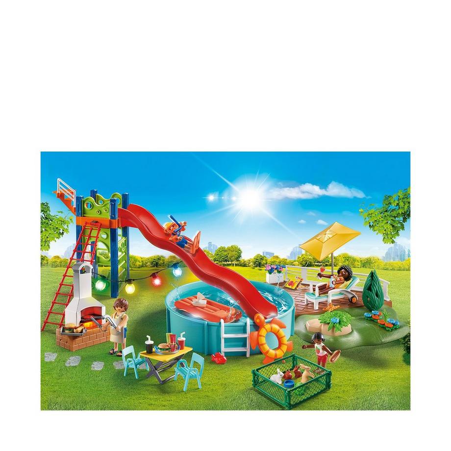 Playmobil  70987 Fête de la piscine avec toboggan 